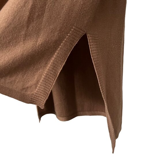 Kerisma Tan Wool Blend Long Sleeve Hi Lo Tunic Sweater Womens Size S/M - Picture 2 of 6